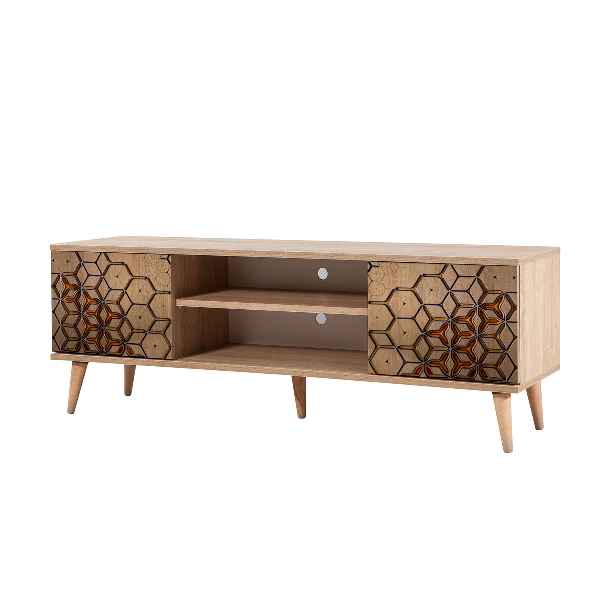 Έπιπλο Τηλεόρασης Kardiani Δρυς Sonoma 140x40x50 εκ. Μελαμίνης Κωδ. 720 - Pakobazaar