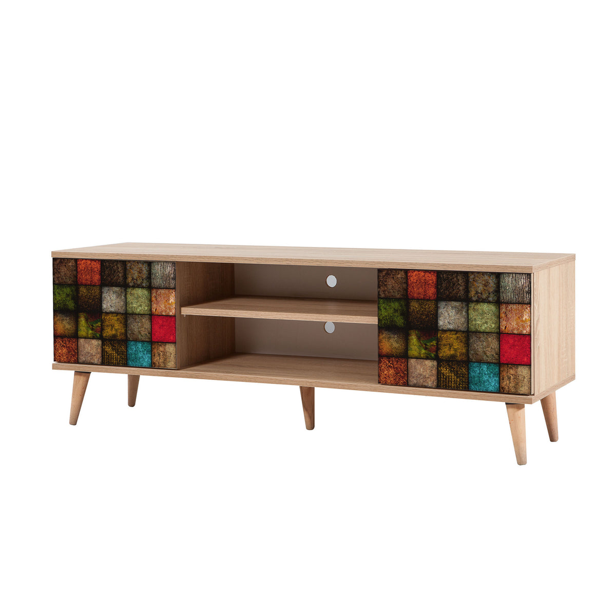 Έπιπλο Τηλεόρασης Kardiani Δρυς Sonoma 140x40x50 εκ. Μελαμίνης Κωδ. 723