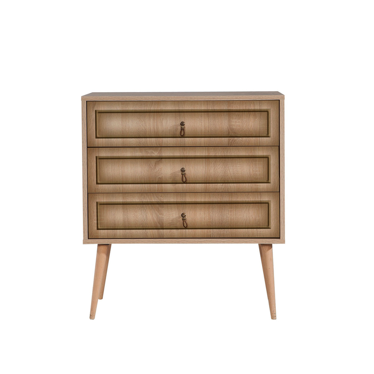 Συρταριέρα Vrachasi Δρυς Sonoma 80x40x90 εκ. Μελαμίνης Κωδ. 420 - Pakobazaar