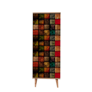 Παπουτσοθήκη Eresos Δρυς Sonoma 50x38x135 εκ. Μελαμίνης Κωδ. 723