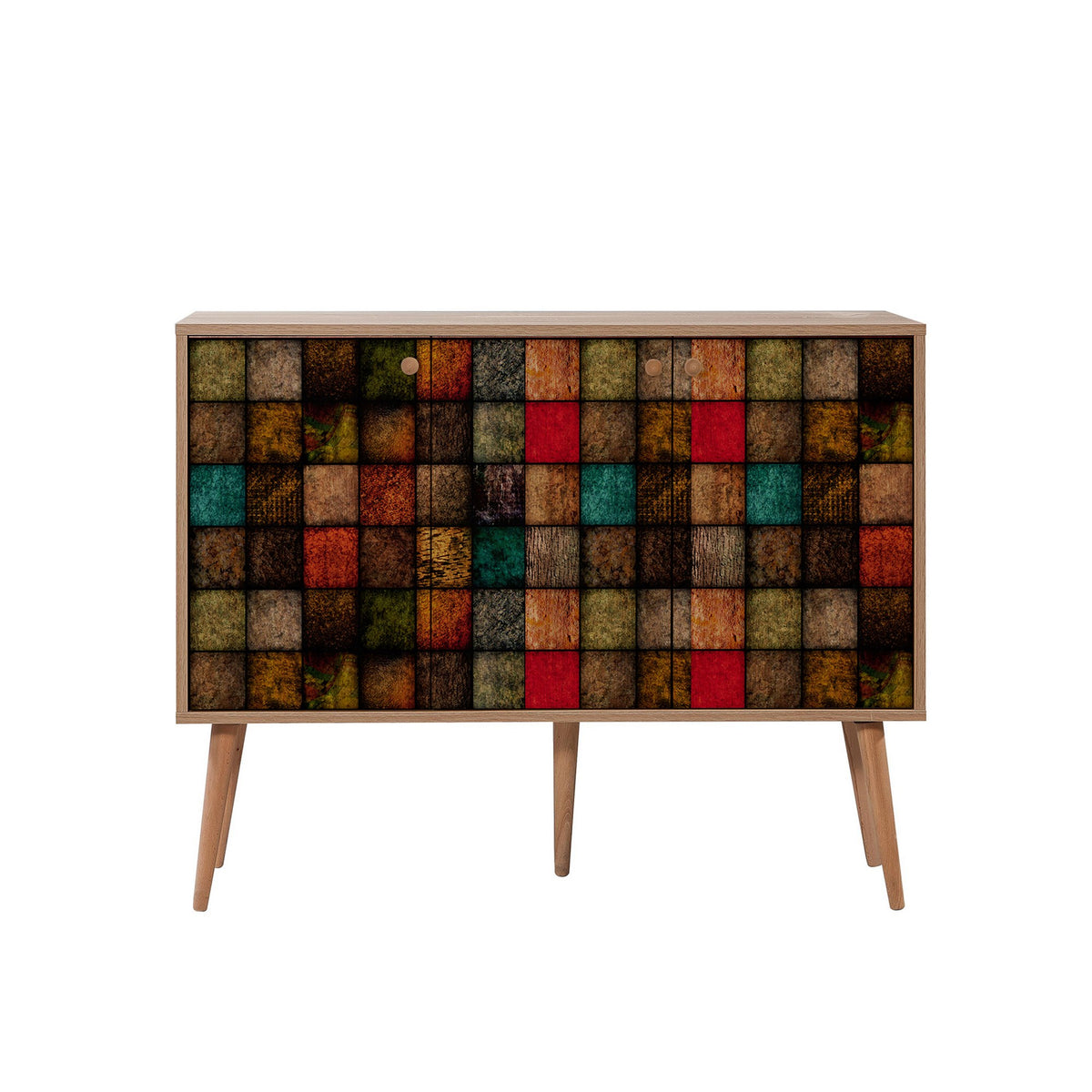 Κονσόλα Makrygialos Δρυς Sonoma 120x36x90 εκ. Μελαμίνης Κωδ. 723