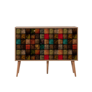 Κονσόλα Makrygialos Δρυς Sonoma 120x36x90 εκ. Μελαμίνης Κωδ. 723