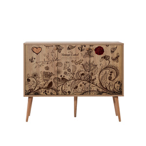 Κονσόλα Makrygialos Δρυς Sonoma 120x36x90 εκ. Μελαμίνης Κωδ. 731 - Pakobazaar