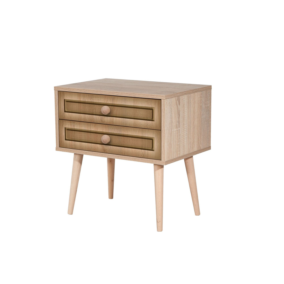 Κομοδίνο Lakoma Δρυς Sonoma 60x40x61 εκ. Μελαμίνης Κωδ. 420