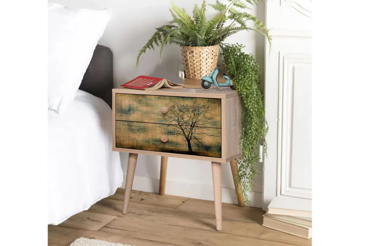 Κομοδίνο Lakoma Δρυς Sonoma 60x40x61 εκ. Μελαμίνης Κωδ. 729