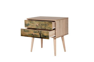 Κομοδίνο Lakoma Δρυς Sonoma 60x40x61 εκ. Μελαμίνης Κωδ. 729