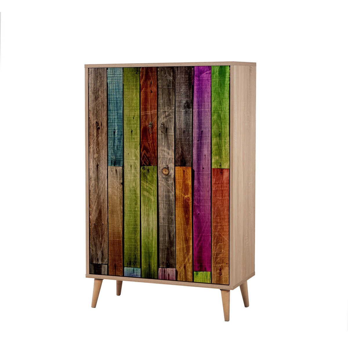 Στήλη Αποθήκευσης Kalami Δρυς Sonoma 80x36x127 εκ. Μελαμίνης Κωδ. 726 - Pakobazaar
