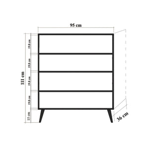 Στήλη Αποθήκευσης Kalavryta Δρυς Sonoma 95x36x111 εκ. Μελαμίνης Κωδ. 728