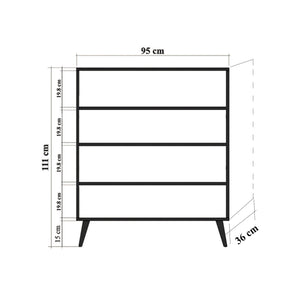 Στήλη Αποθήκευσης Kalavryta Δρυς Sonoma 95x36x111 εκ. Μελαμίνης Κωδ. 728