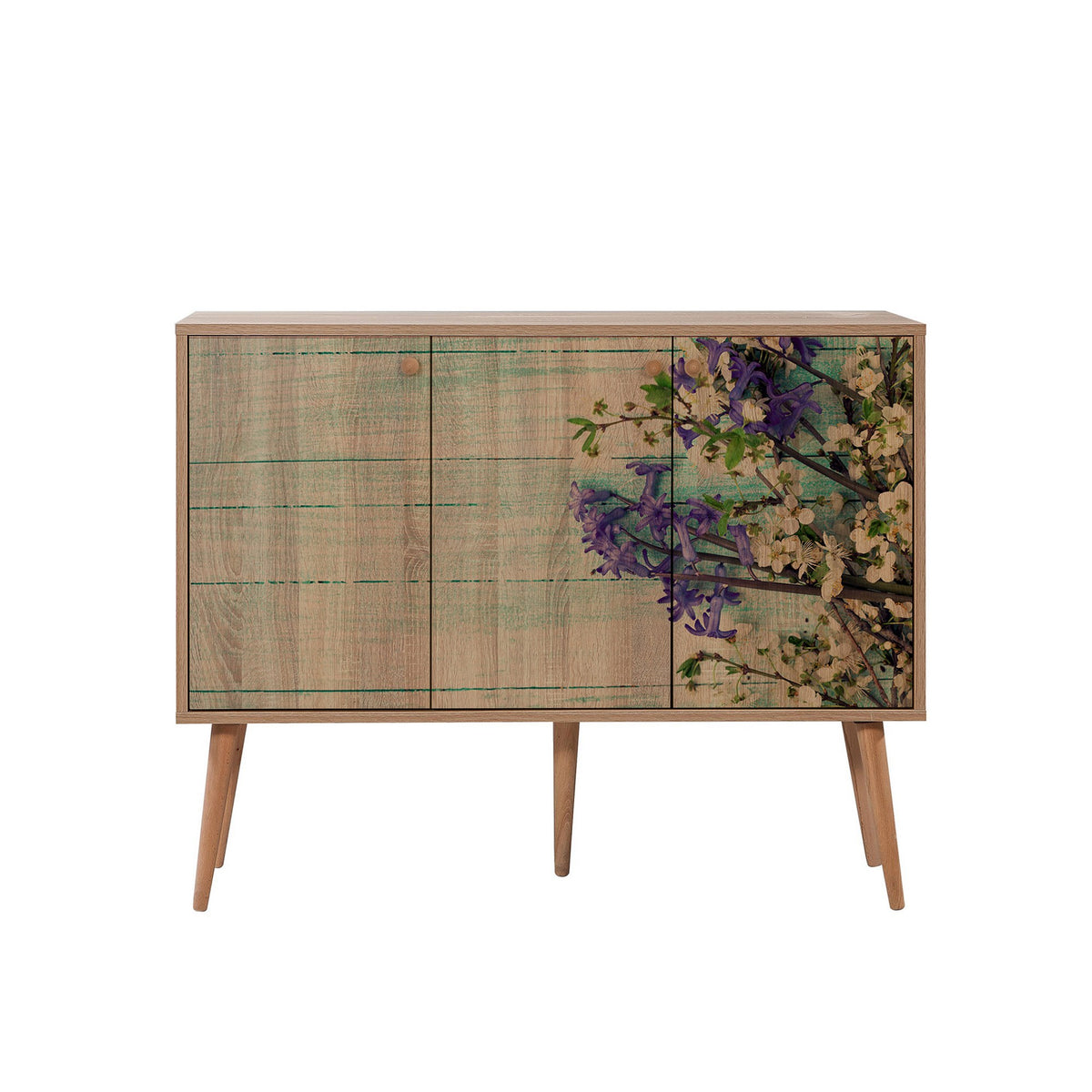 Κονσόλα Makrygialos Δρυς Sonoma 120x36x90 εκ. Μελαμίνης Κωδ. 727