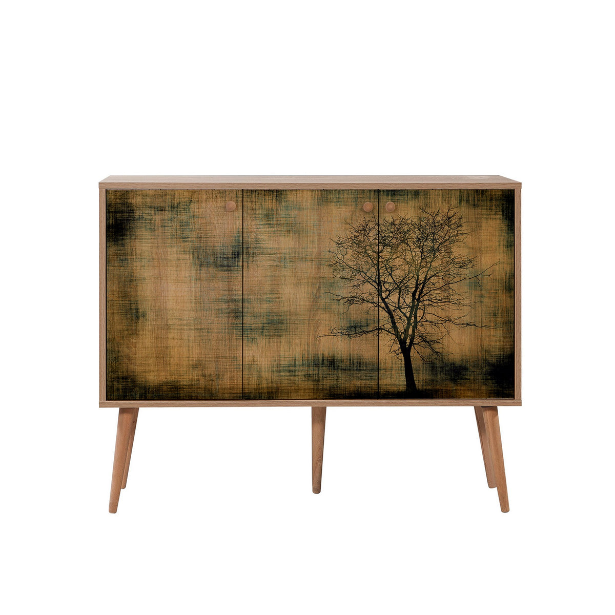 Κονσόλα Makrygialos Δρυς Sonoma 120x36x90 εκ. Μελαμίνης Κωδ. 729