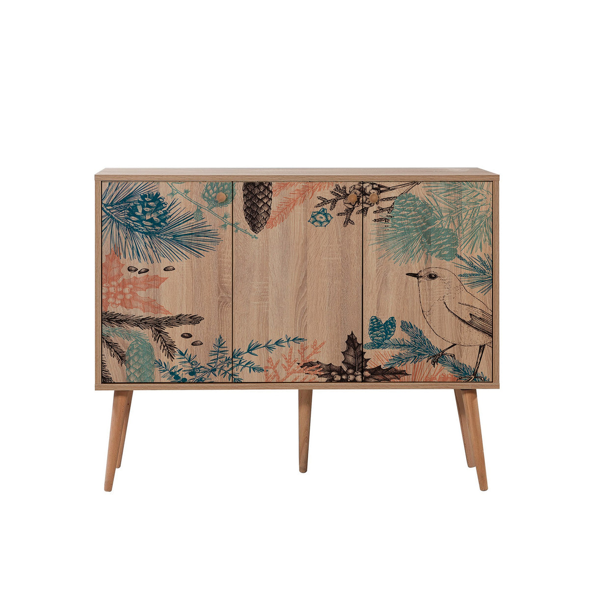 Κονσόλα Makrygialos Δρυς Sonoma 120x36x90 εκ. Μελαμίνης Κωδ. 730