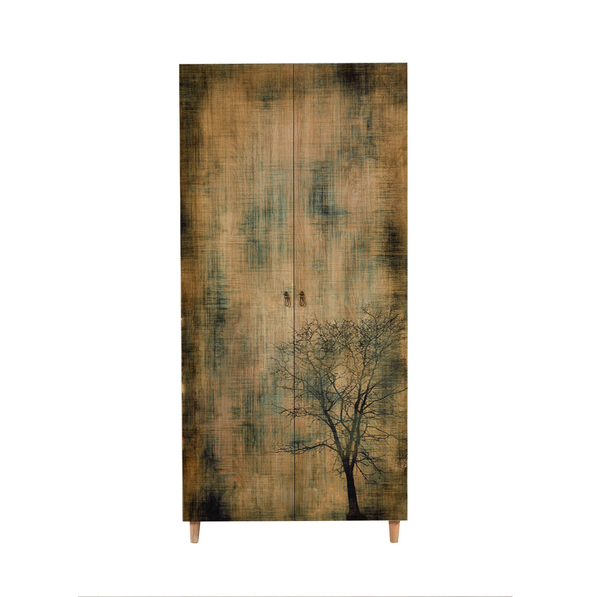 Ντουλάπα Kyriaki Δρυς Sonoma 90x52x192 εκ. Μελαμίνης Κωδ. 729 - Pakobazaar