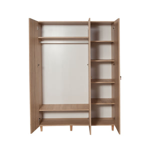 Ντουλάπα Lykosoura Δρυς Sonoma 135x52x192 εκ. Μελαμίνης Κωδ. 420