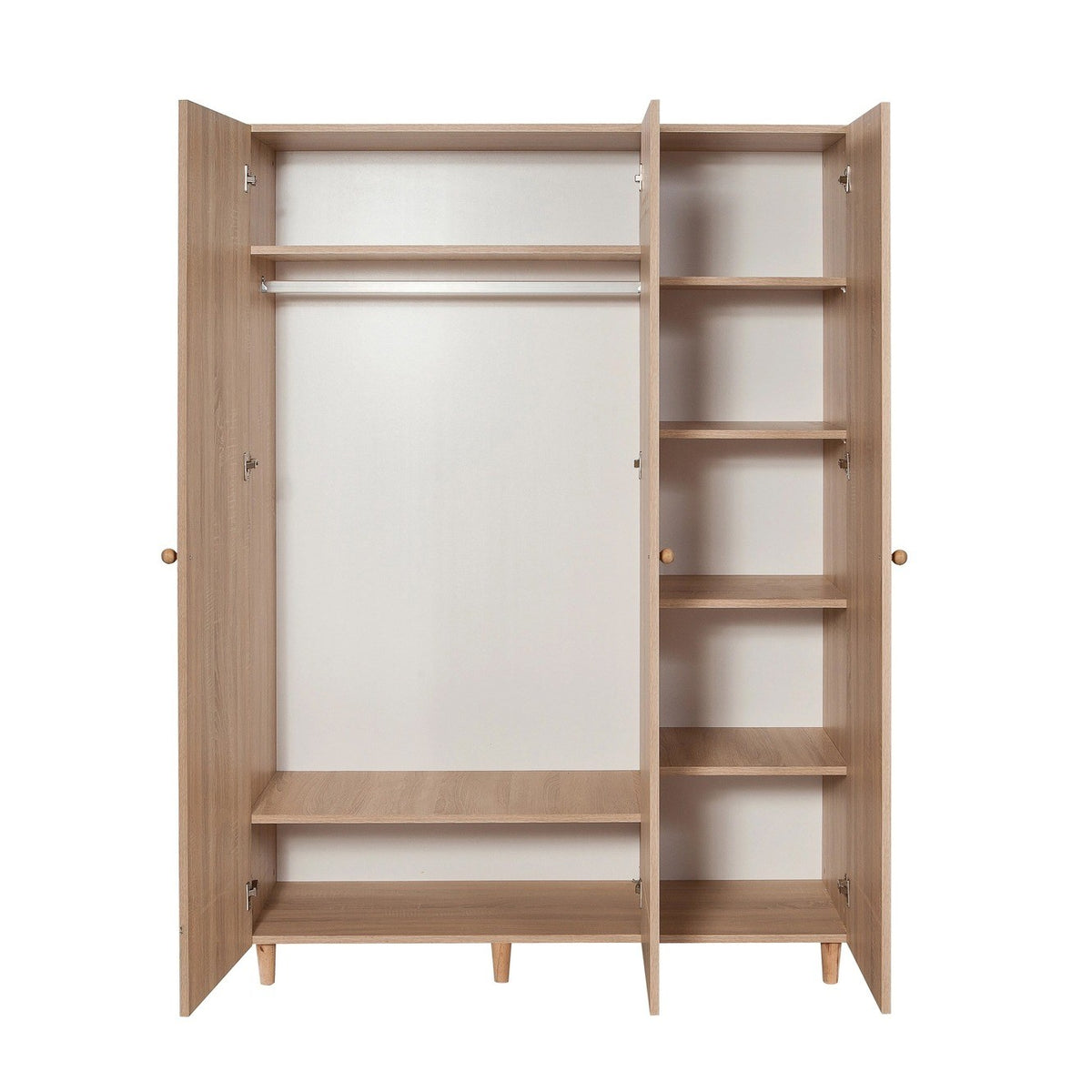 Ντουλάπα Lykosoura Δρυς Sonoma 135x52x192 εκ. Μελαμίνης Κωδ. 421 - Pakobazaar