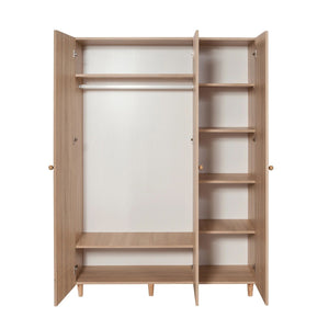 Ντουλάπα Lykosoura Δρυς Sonoma 135x52x192 εκ. Μελαμίνης Κωδ. 421 - Pakobazaar