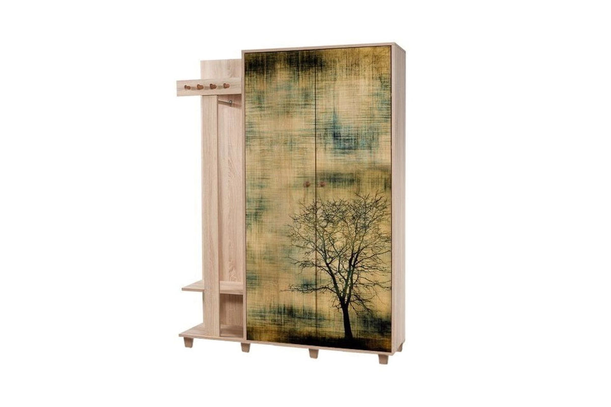 Έπιπλο Εισόδου Kardia Δρυς Sonoma 135x36x194 εκ. Μελαμίνης