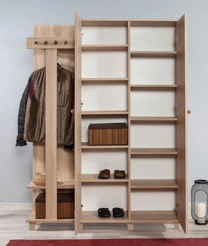 Έπιπλο Εισόδου Kardia Δρυς Sonoma 135x36x192 εκ. Μελαμίνης Κωδ. 727