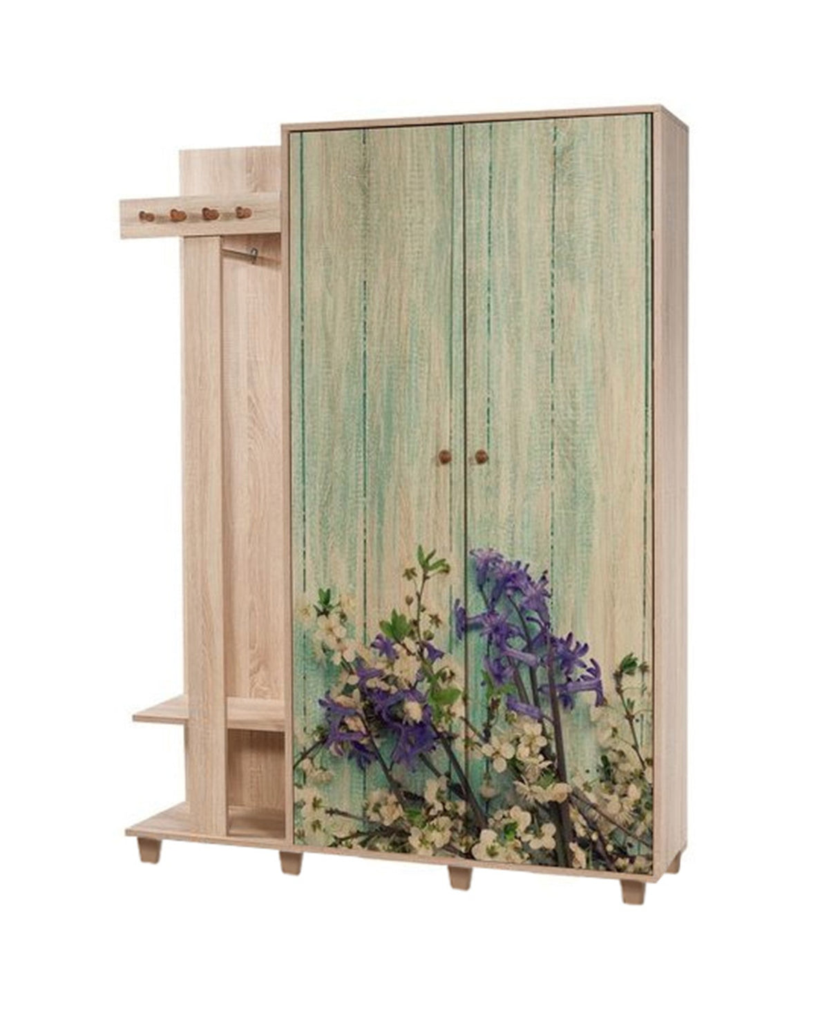 Έπιπλο Εισόδου Kardia Δρυς Sonoma 135x36x192 εκ. Μελαμίνης Κωδ. 727