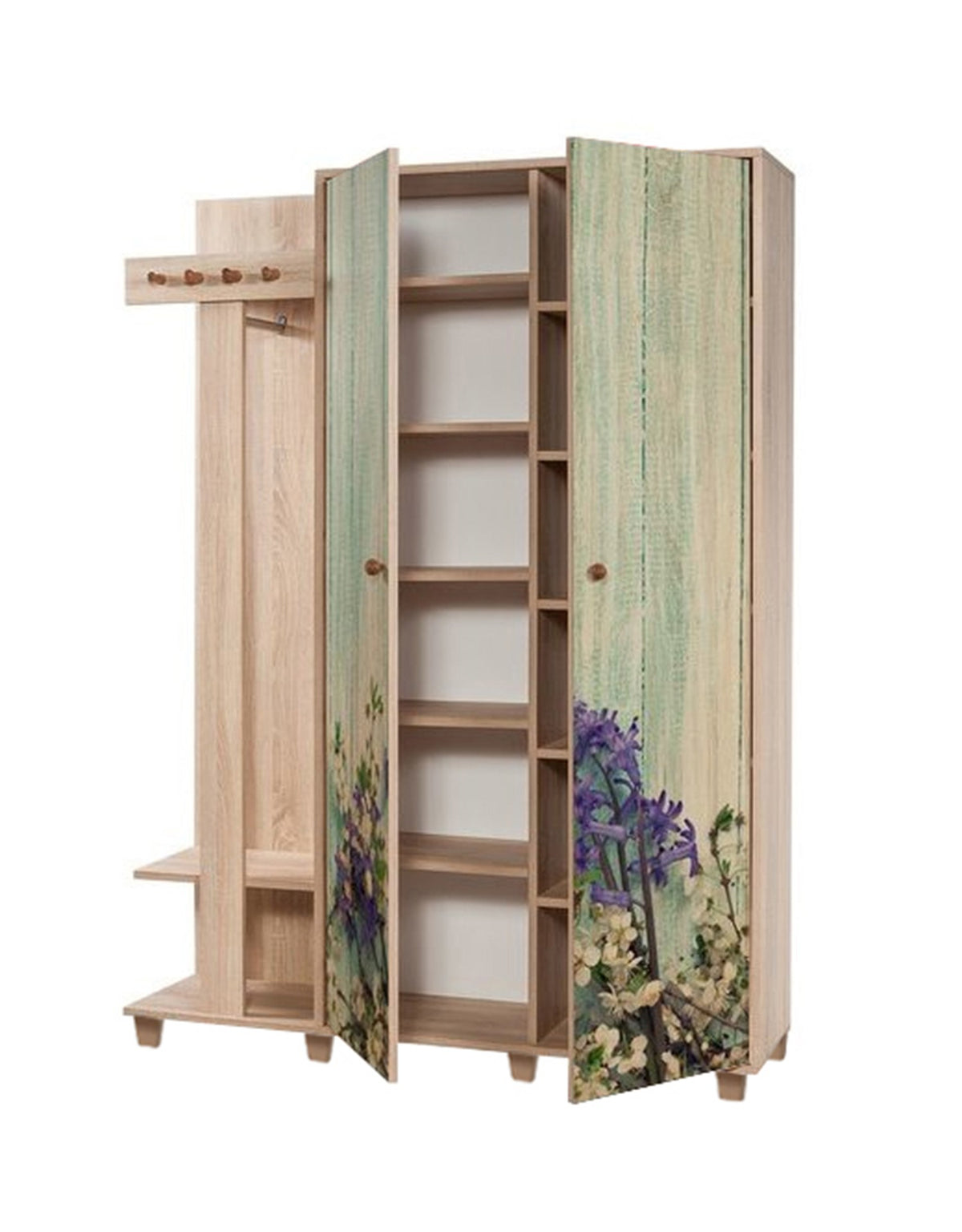 Έπιπλο Εισόδου Kardia Δρυς Sonoma 135x36x192 εκ. Μελαμίνης Κωδ. 727
