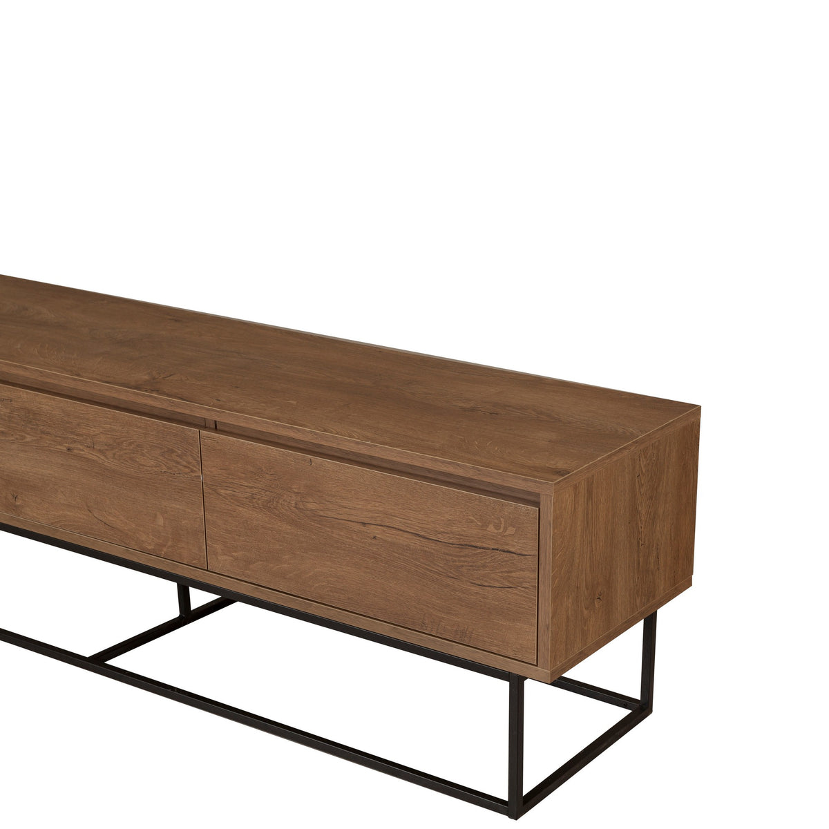 Έπιπλο Τηλεόρασης Xyloskalo Καρυδί - Μαύρο 180x40x50 εκ. Μελαμίνης