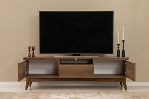 Έπιπλο Τηλεόρασης Strongyli Καρυδί 170x45x53 εκ. Μελαμίνης