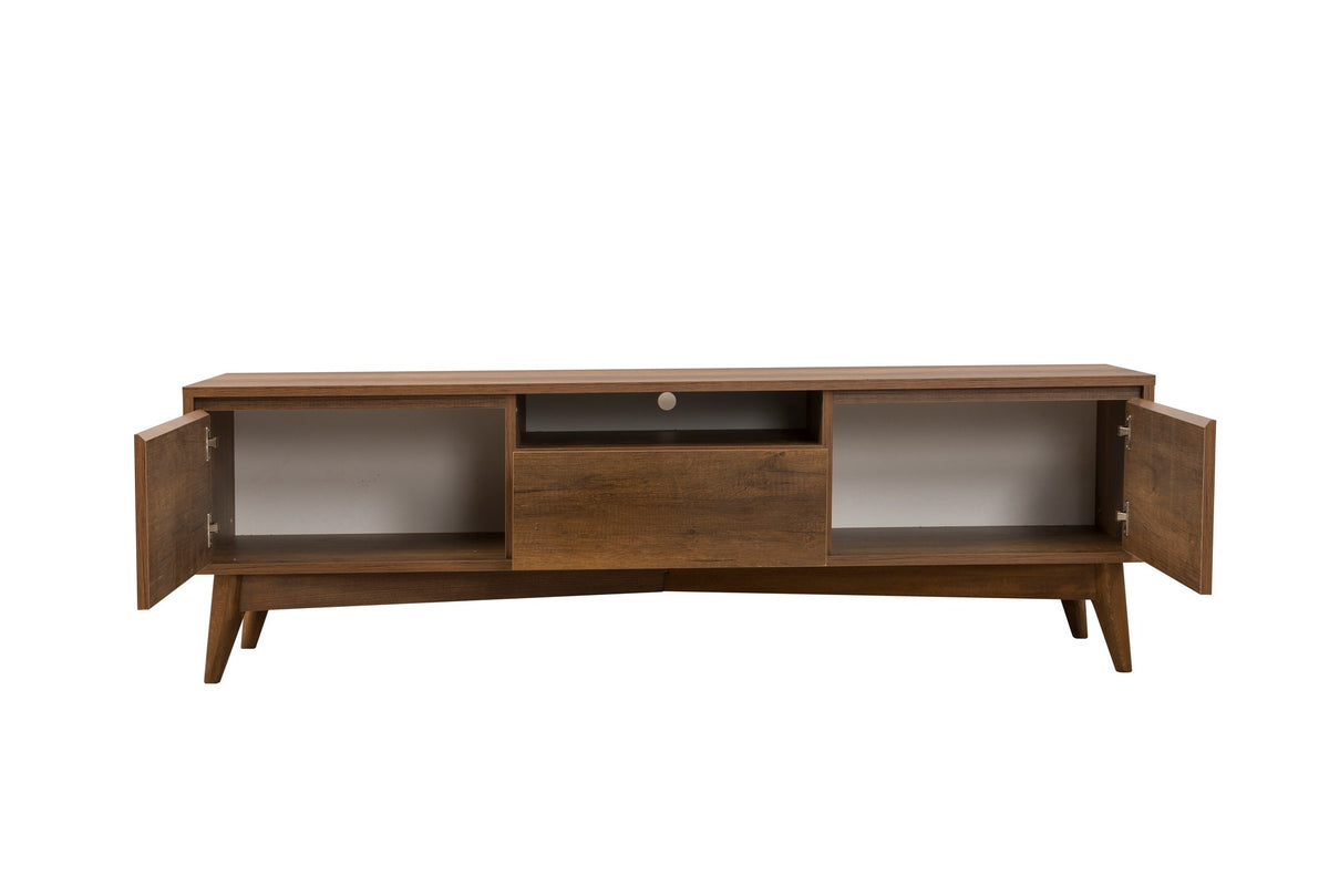Έπιπλο Τηλεόρασης Strongyli Καρυδί 170x45x53 εκ. Μελαμίνης