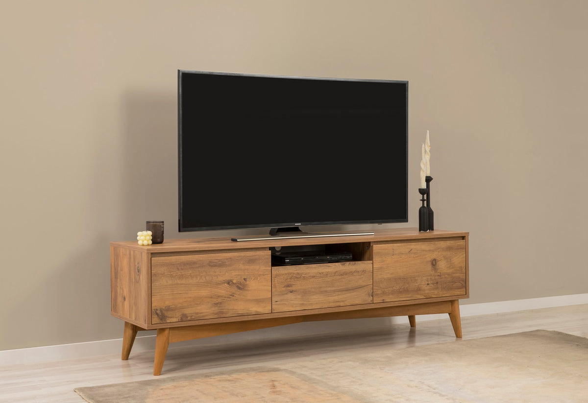 Έπιπλο Τηλεόρασης Strongyli Ατλαντικό Πεύκο 170x45x53 εκ. Μελαμίνης