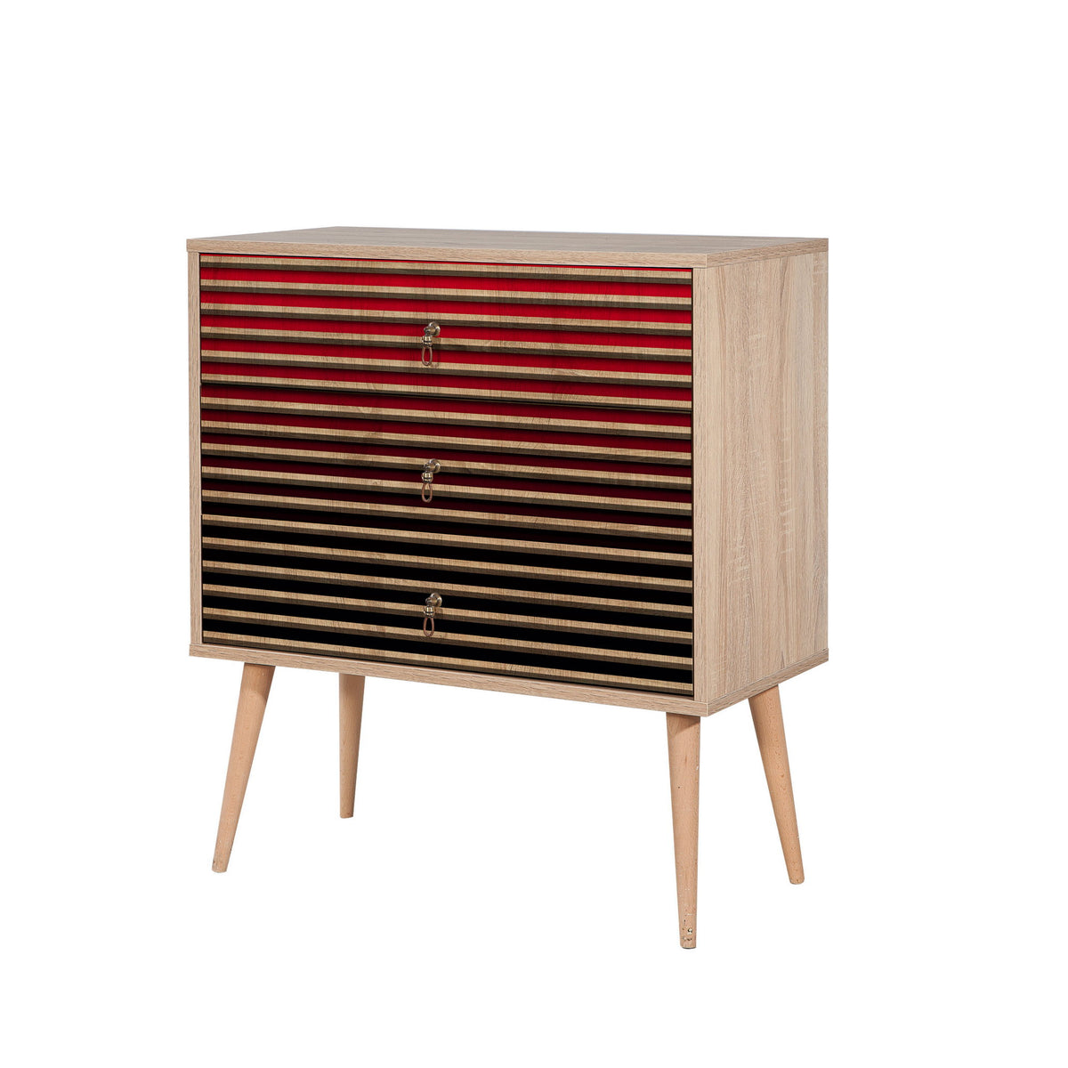Συρταριέρα Vrachasi Δρυς Sonoma 80x40x90 εκ. Μελαμίνης Κωδ. 221