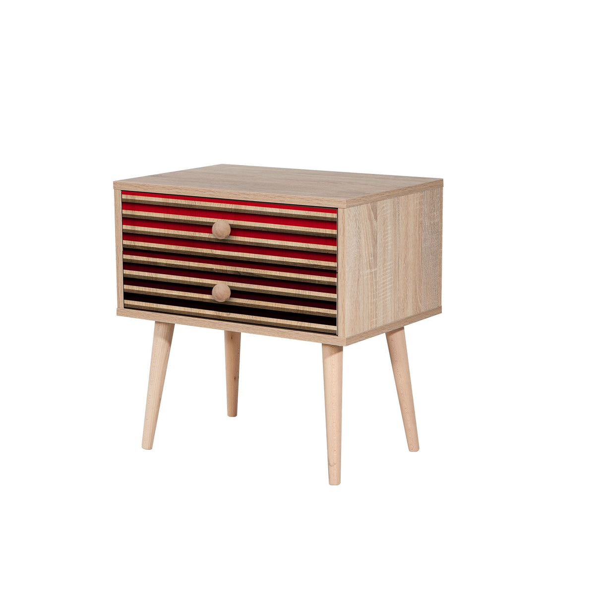 Κομοδίνο Lakoma Δρυς Sonoma 60x40x61 εκ. Μελαμίνης Κωδ. 221