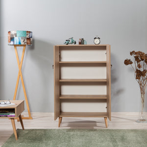 Στήλη Αποθήκευσης Kalami Δρυς Sonoma 80x36x127 εκ. Μελαμίνης Κωδ. 120