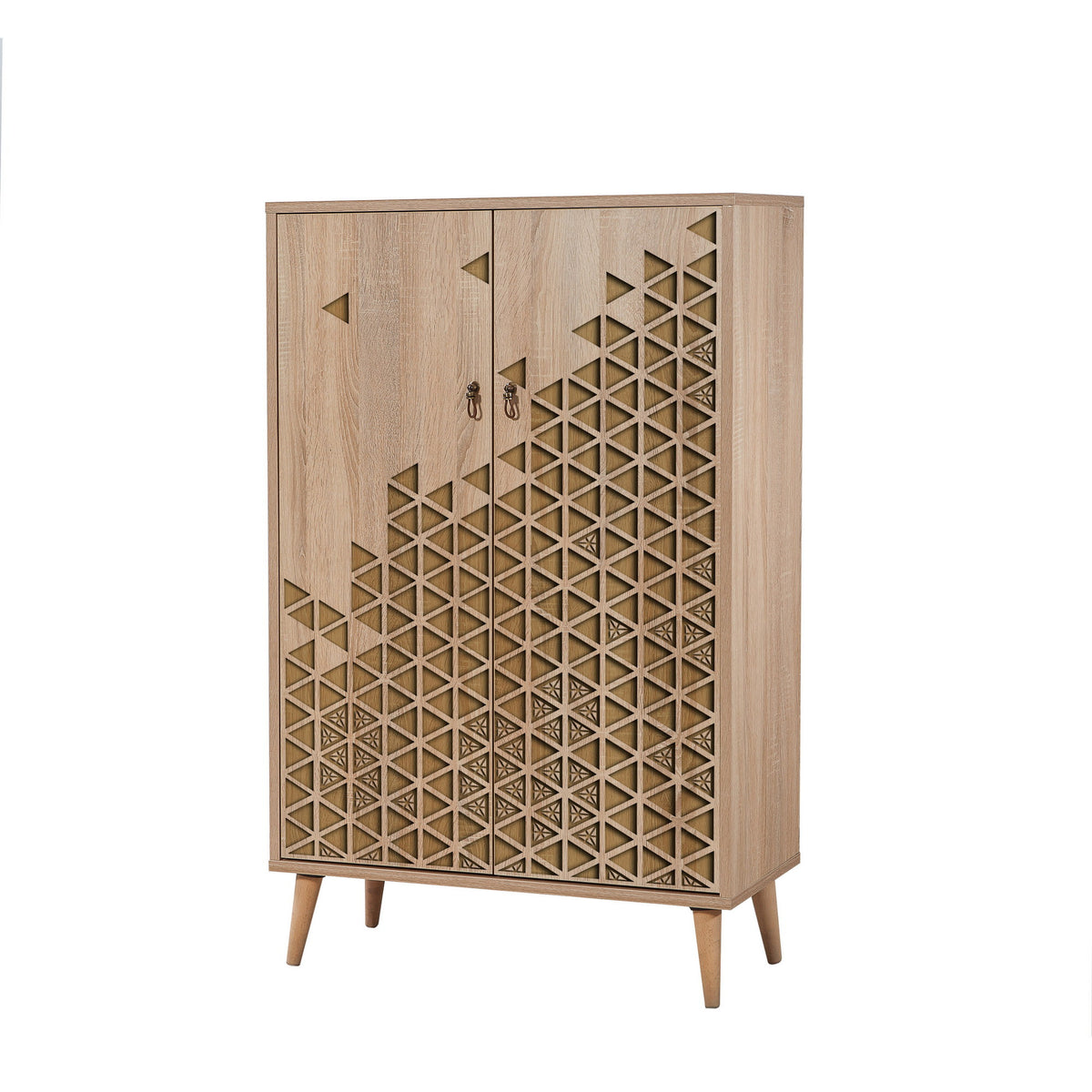 Στήλη Αποθήκευσης Kalami Δρυς Sonoma 80x36x127 εκ. Μελαμίνης Κωδ. 120