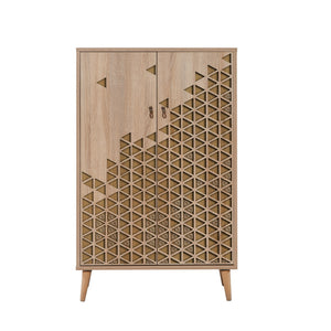 Στήλη Αποθήκευσης Kalami Δρυς Sonoma 80x36x127 εκ. Μελαμίνης Κωδ. 120