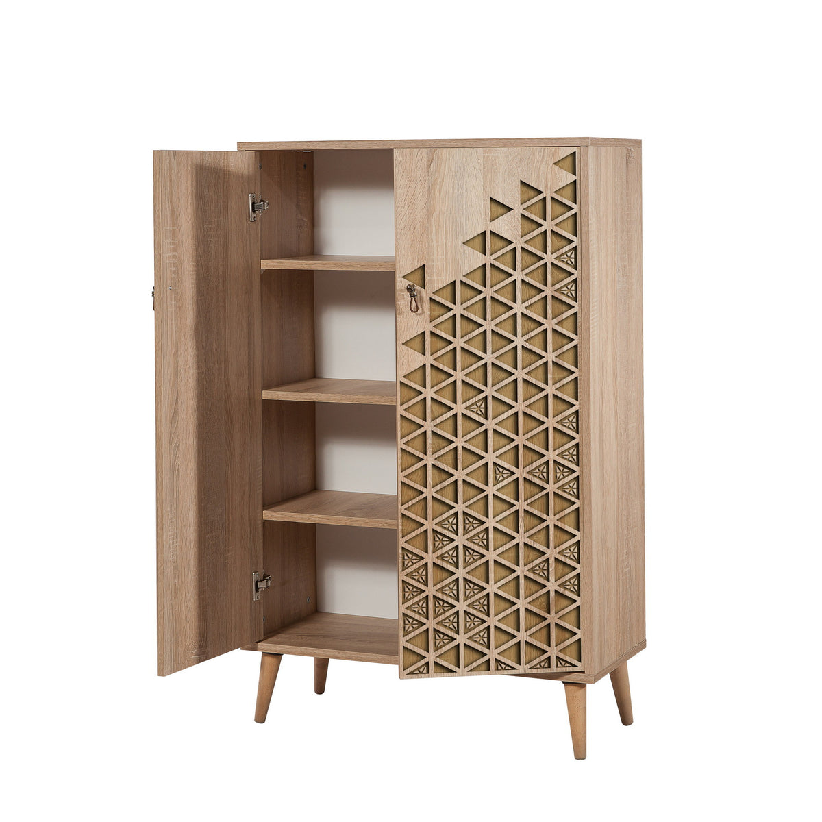 Στήλη Αποθήκευσης Kalami Δρυς Sonoma 80x36x127 εκ. Μελαμίνης Κωδ. 120