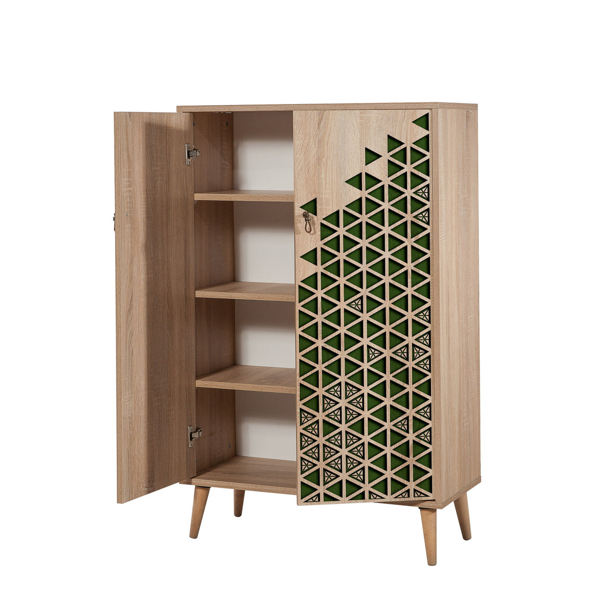 Στήλη Αποθήκευσης Kalami Δρυς Sonoma 80x36x127 εκ. Μελαμίνης Κωδ. 121
