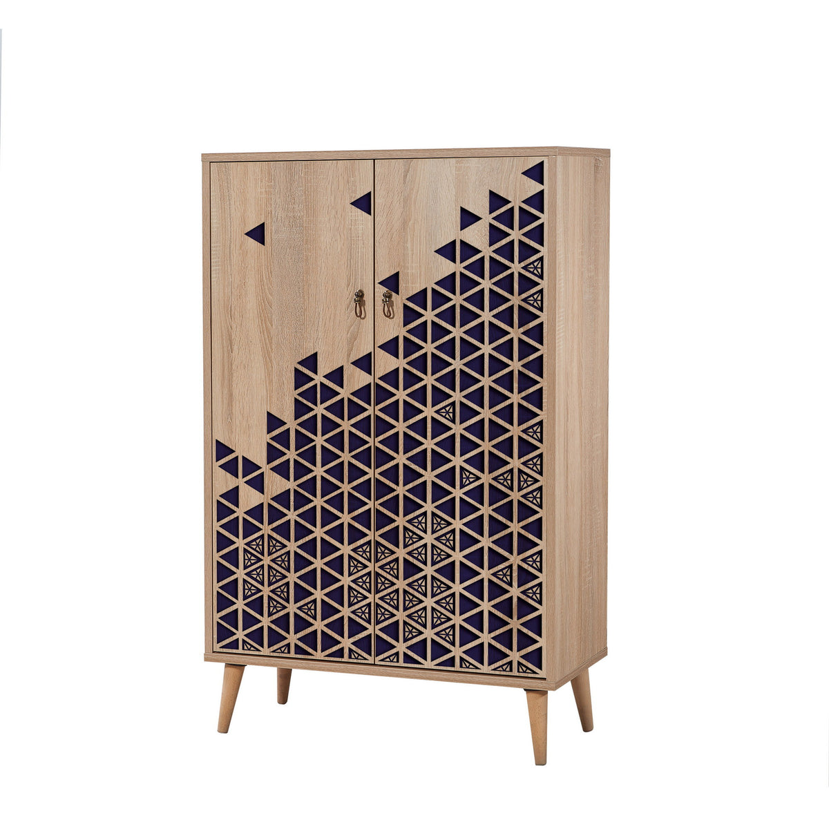 Στήλη Αποθήκευσης Kalami Δρυς Sonoma 80x36x127 εκ. Μελαμίνης Κωδ. 123