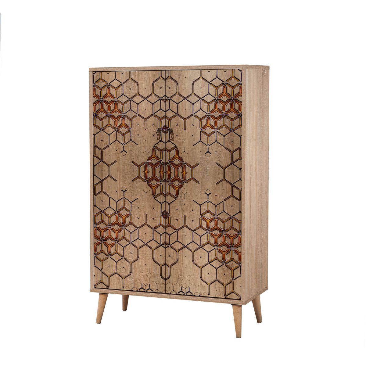 Στήλη Αποθήκευσης Kalami Δρυς Sonoma 80x36x127 εκ. Μελαμίνης Κωδ. 720 - Pakobazaar