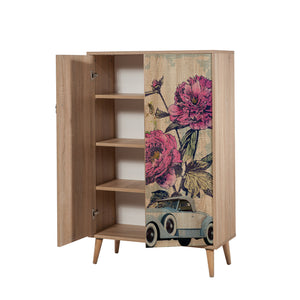 Στήλη Αποθήκευσης Kalami Δρυς Sonoma 80x36x127 εκ. Μελαμίνης Κωδ. 733 - Pakobazaar
