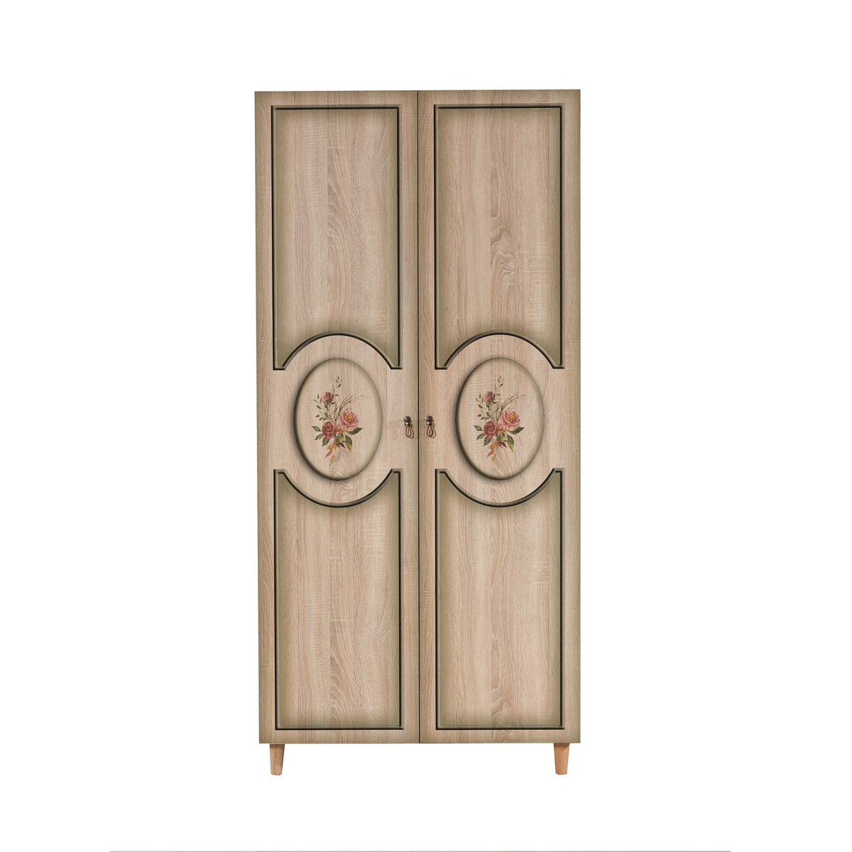 Ντουλάπα Kyriaki Δρυς Sonoma 90x52x192 εκ. Μελαμίνης Κωδ. 421
