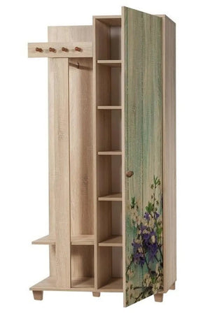 Έπιπλο Εισόδου Kardia Δρυς Sonoma 90x36x192 εκ. Μελαμίνης Κωδ. 727