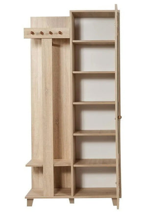 Έπιπλο Εισόδου Kardia Δρυς Sonoma 90x36x192 εκ. Μελαμίνης Κωδ. 727