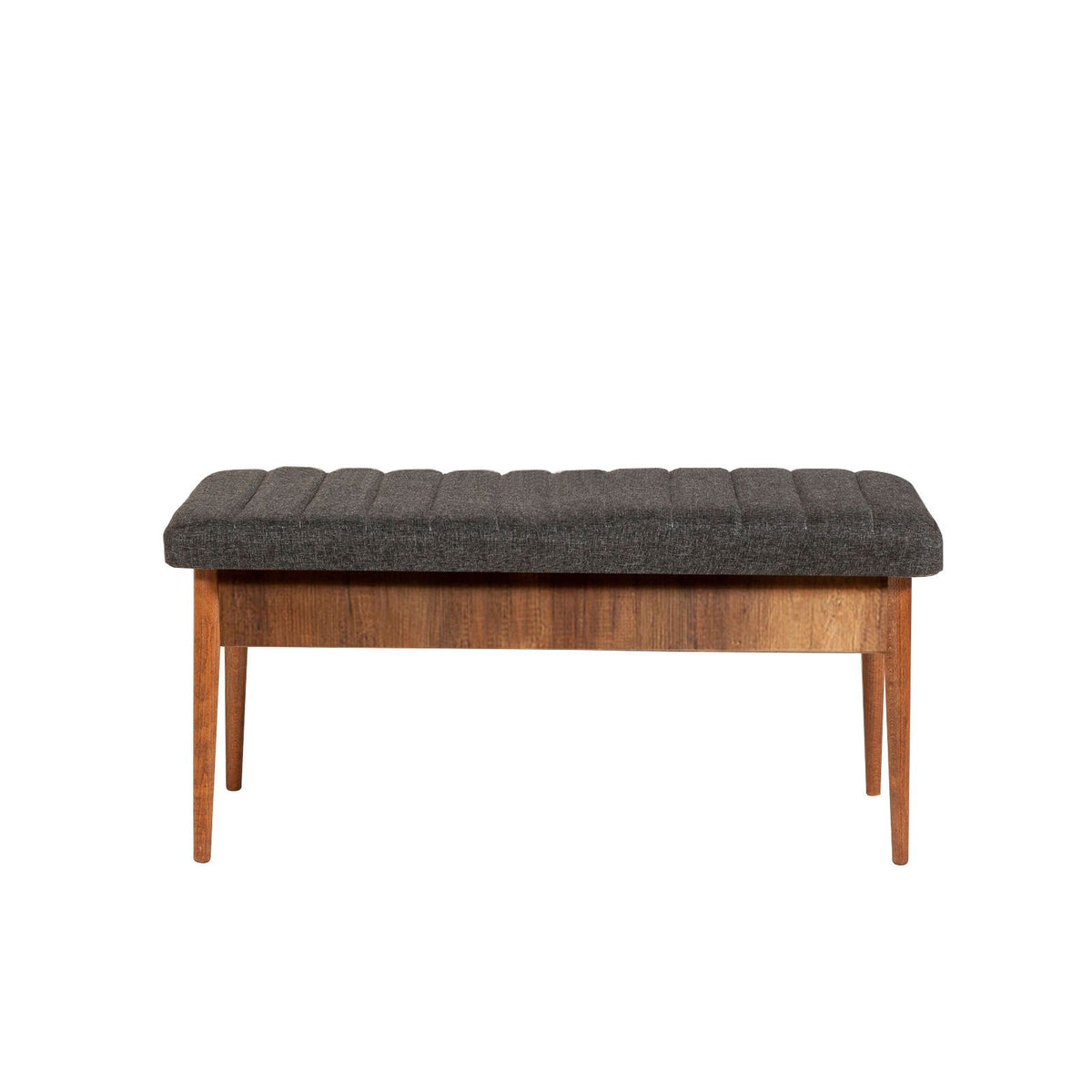 Παγκάκι Strongyli Καρυδί - Ανθρακί 110x40x46 εκ. - Pakobazaar