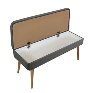 Σετ Επίπλων Εισόδου Thymiana Λευκό - Γκρι 50x38x135 εκ. Μελαμίνης