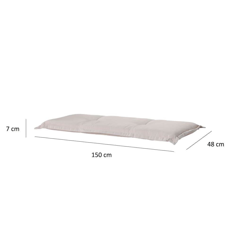Madison Μαξιλάρι Πάγκου Panama Ανοιχτό Μπεζ 150 x 48 εκ. - Pakobazaar