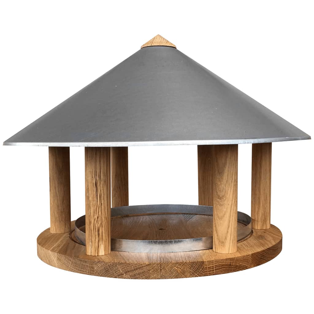 Esschert Design Ταΐστρα Πουλιών Τριγωνική με Οροφή Ψευδαργύρου FB431