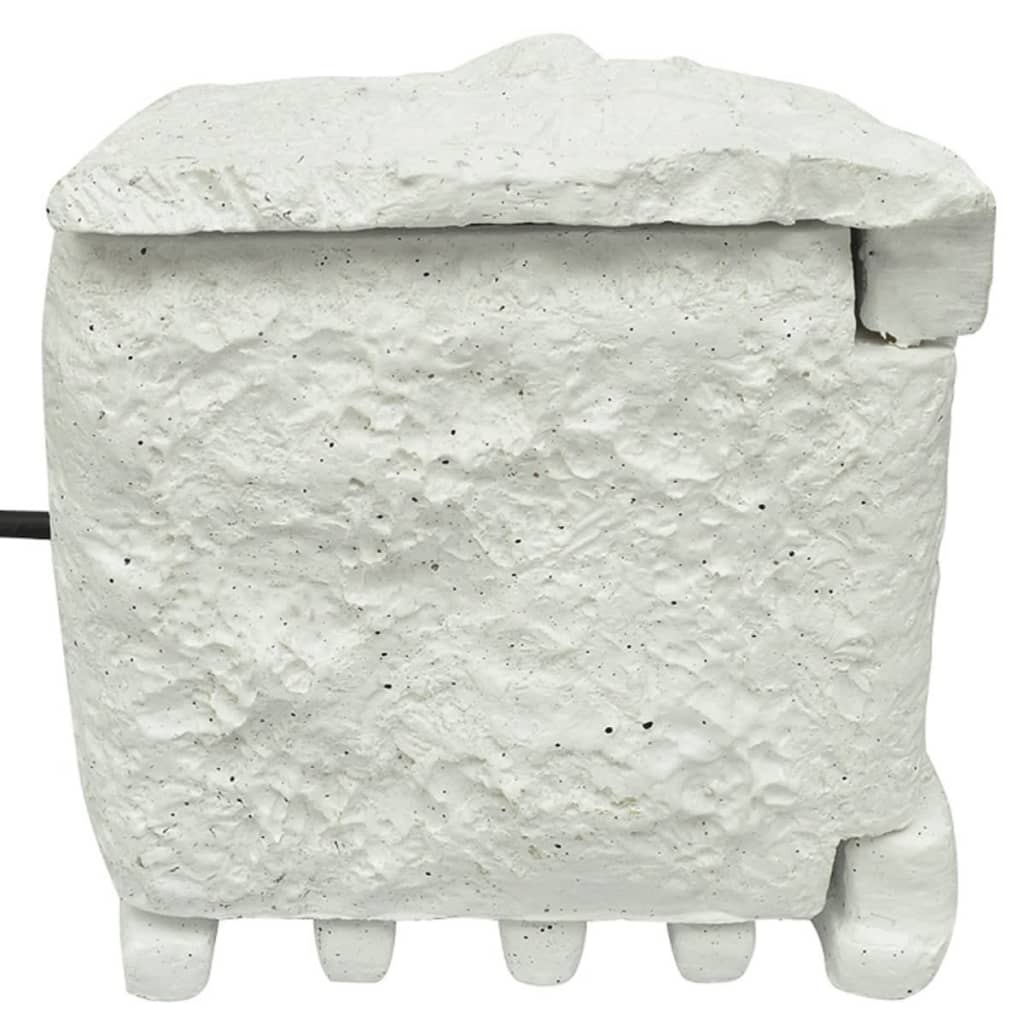 Πολύπριζο Κήπου 4 Θέσεων Αδιάβροχο Λευκό από Ρητίνη - Pakobazaar