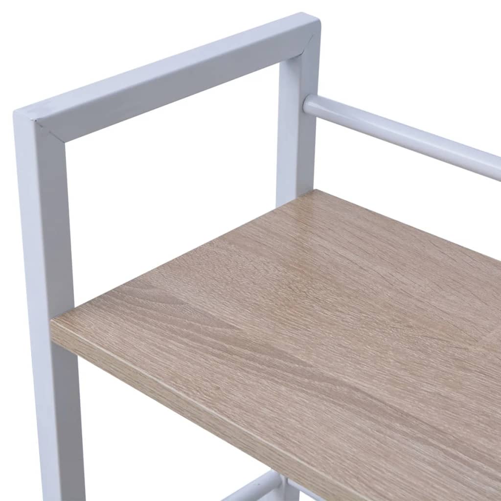 Γραφείο με Βιβλιοθήκη 4 Επιπέδων Δρυς - PAKOBAZAAR