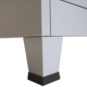 Ντουλάπα Γραφείου με 4 Πόρτες Γκρι 90 x 40 x 180 εκ. Ατσάλινη