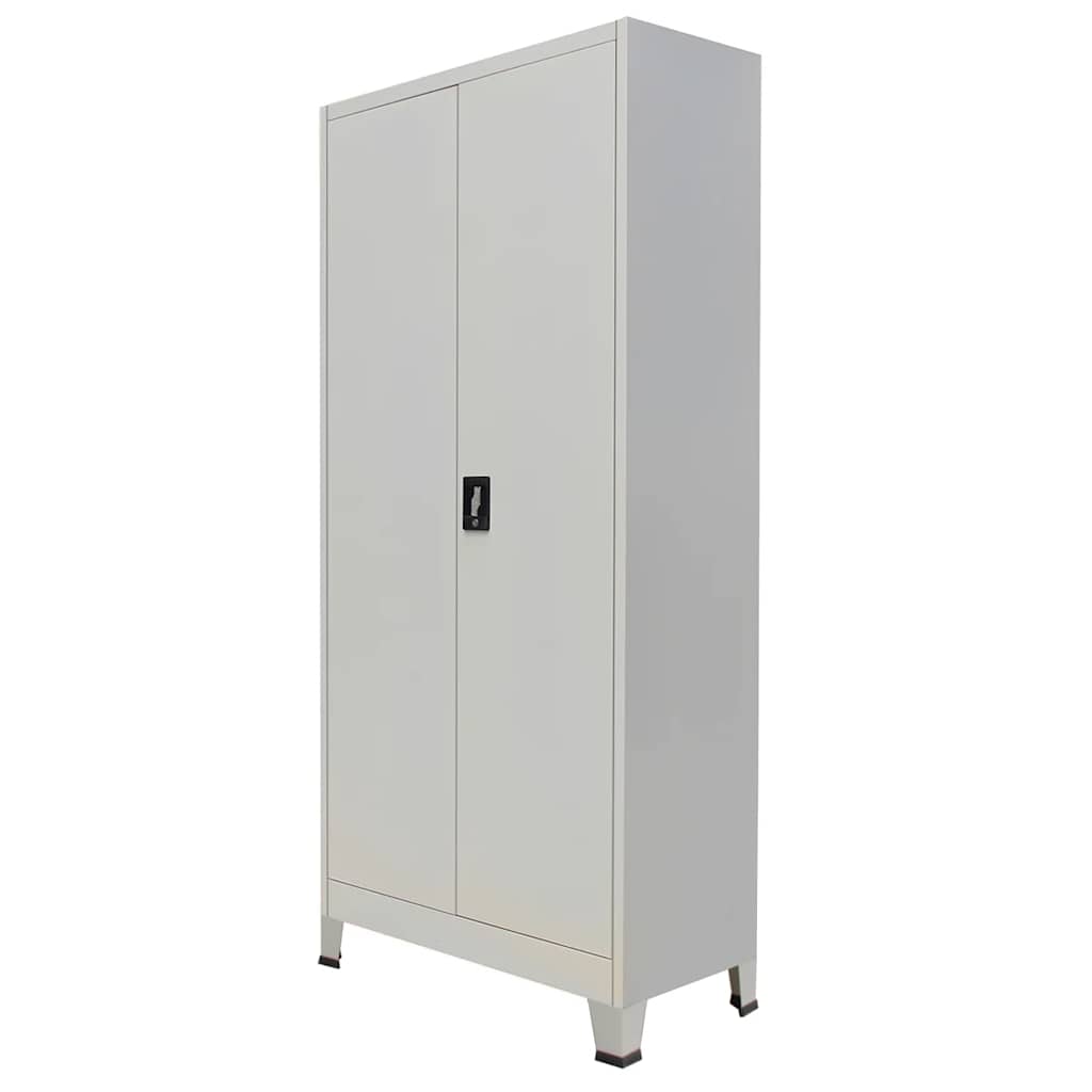 Φοριαμός με 2 Πόρτες Γκρι 90 x 40 x 180 εκ. Ατσάλινος