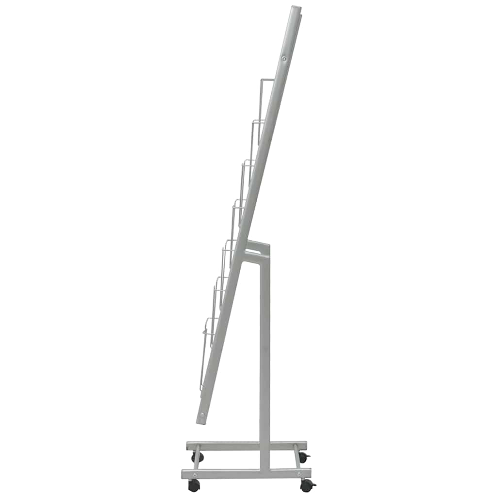 Ραφιέρα Περιοδικών Ασημί A4 38 x 27 x 139 εκ. - Pakobazaar